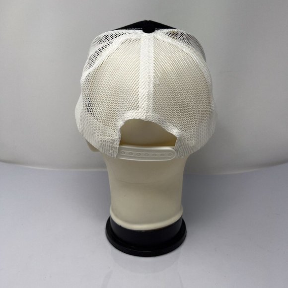 Mellow Vibes‎ Ball Cap Black  White Mesh Trucker Strap Back Port Authority - Picture 4 of 7